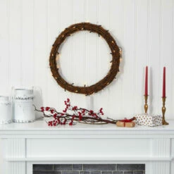 Budget π Nearly Natural 22 In. Vine Wreath With 50 Warm White LED Lights π 9 Budget π Nearly Natural 22 In. Vine Wreath With 50 Warm White LED Lights π -Nearly Natural Sales unnamed file 674