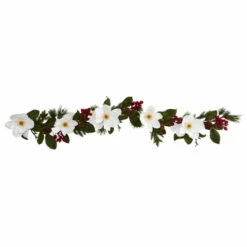 Best reviews of 🌟 Nearly Natural 6-Ft. Magnolia, Pine & Berries Artificial Garland 😉