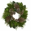 Hot Sale ❤️ Nearly Natural 28" Pine Cone & Pine Wreath 🎉 -Nearly Natural Sales unnamed file 689