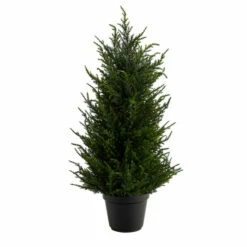Budget ⭐ Nearly Natural 18 In. Cedar Artificial Tree With Lights UV Resistant ⌛ -Nearly Natural Sales unnamed file 69