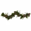 New 🛒 Nearly Natural 6-Ft. Pine Cone & Pine Artificial Garland 🤩