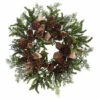 Wholesale ✨ Nearly Natural 24" Pine & Pine Cone Wreath With Burlap Bows 😉 -Nearly Natural Sales unnamed file 723