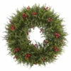 Best deal ✨ Nearly Natural 20" Cedar Berry Wreath 🎁