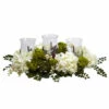 Cheap ✔️ Nearly Natural 9.5" Snowball Hydrangea Triple Candelabrum 🎉 -Nearly Natural Sales unnamed file 746