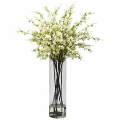 Buy 😍 Nearly Natural Giant Cherry Blossom Arrangement - White 🔔