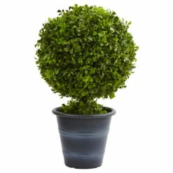 Outlet 👏 Nearly Natural 23" Boxwood Ball Topiary 🌟