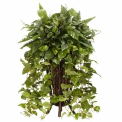 Best Sale 🎁 Nearly Natural Vining Mixed Greens With Decorative Stand 🔔