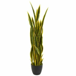 Cheap 🎁 Nearly Natural 4' Sansevieria Artificial Plant 🎉
