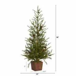 Buy 🥰 Nearly Natural 3 Ft. Natural Look Artificial ❄ Christmas Tree 🧨 -Nearly Natural Sales unnamed file 82
