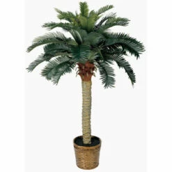 Budget 🌟 Nearly Natural 4 Ft. Sago Palm Tree ⌛
