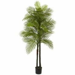 Brand new 🔔 Nearly Natural 7 Ft. UV Resistant Double-Stalked Robellini Palm Tree ✨