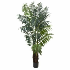 Coupon 🎁 Nearly Natural 7.5 Ft. Bulb Areca Palm Tree 🛒