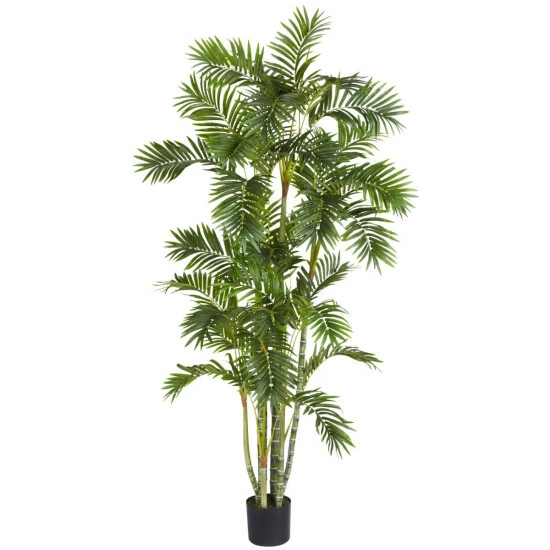 Outlet ✨ Nearly Natural 6 Ft. Areca Palm Tree ✔️ 3 Outlet ✨ Nearly Natural 6 Ft. Areca Palm Tree ✔️