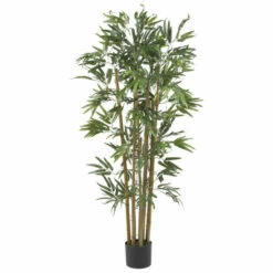 Hot Sale 🥰 Nearly Natural 4 Ft. Multi Bambusa Bamboo Tree 🛒