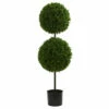 Flash Sale 😉 Nearly Natural 3.5 Ft. UV Resistant Boxwood Double Ball Topiary 💯 -Nearly Natural Sales unnamed file 884