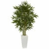 Discount 😍 Nearly Natural 6 Ft. Bamboo Tree In White Tower Planter 👏 -Nearly Natural Sales unnamed file 892