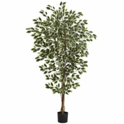 Flash Sale 🌟 Nearly Natural 6 Ft. Hawaiian Ficus Tree With 1008 Leaves 🤩