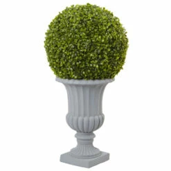 Wholesale ⌛ Nearly Natural 2.5 Ft. Boxwood Topiary With Urn 🔔