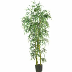 Best Sale 🌟 Nearly Natural 6 Ft. Fancy Slim Bamboo Tree With 1,850 Leaves 🎁