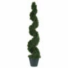 Flash Sale 🎉 Nearly Natural 4 Ft. Cedar Spiral Tree With 1130 Leaves 🧨 -Nearly Natural Sales unnamed file 914