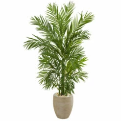 Hot Sale 💯 Nearly Natural 5 Ft. Artificial Areca Palm Tree In Planter 🎉