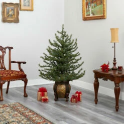 Deals 😉 Nearly Natural 4.5 Ft. 🎁 Christmas Tree With 100 Clear Lights 🤩 -Nearly Natural Sales unnamed file 93