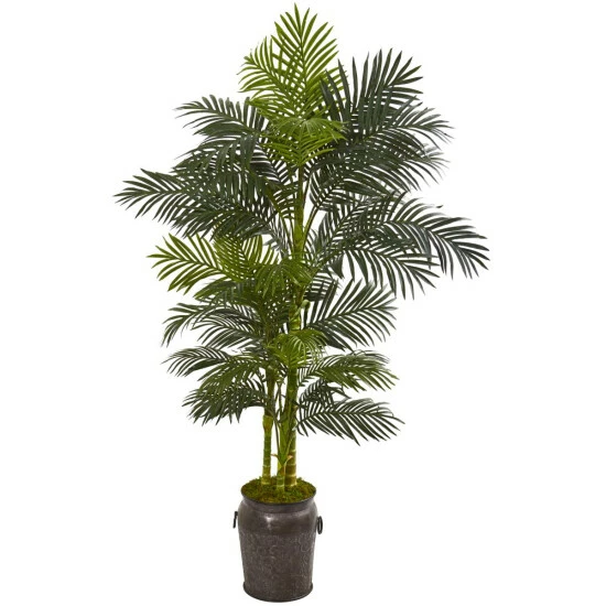 Coupon π₯ Nearly Natural 7 Ft. Artificial Golden Cane Palm Tree In Metal Planter 𧨠3 Coupon π₯ Nearly Natural 7 Ft. Artificial Golden Cane Palm Tree In Metal Planter π§¨