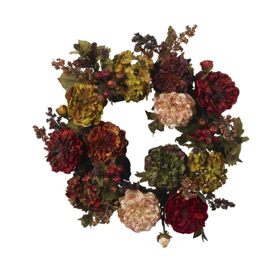 Top 10 π₯° Nearly Natural 22" Autumn Hydrangea Peony Wreath π― 3 Top 10 π₯° Nearly Natural 22" Autumn Hydrangea Peony Wreath π―