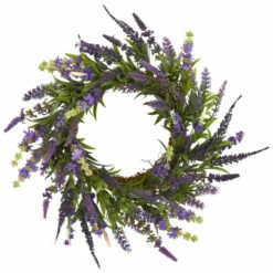 Cheapest 💯 Nearly Natural 18" Lavender Wreath ❤️