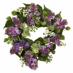 Best Sale ✔️ Nearly Natural 20" Hanel Lilac Wreath 🔔