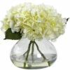 Wholesale 👏 Nearly Natural Large Blooming Hydrangea With Vase Cream 👏