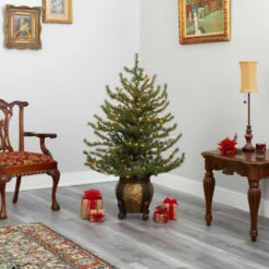 Deals 😉 Nearly Natural 4.5 Ft. 🎁 Christmas Tree With 100 Clear Lights 🤩 -Nearly Natural Sales unnamed file 98