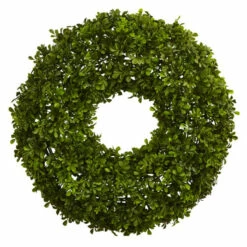 Flash Sale 🥰 Nearly Natural 22" Boxwood Wreath ⌛
