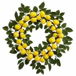 Outlet 🤩 Nearly Natural 24" Lemon Wreath 🔥