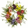 Cheap 🛒 Nearly Natural Silk Mixed Flower Wreath Arrangement 💯 -Nearly Natural Sales unnamed file 996