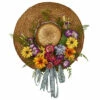 Hot Sale 🔥 Nearly Natural Silk Mixed Flower Hat Wreath Arrangement 🎁 -Nearly Natural Sales unnamed file 999