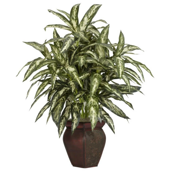 Promo β Nearly Natural Aglaonema With Decorative Vase π 2 Promo β Nearly Natural Aglaonema With Decorative Vase π